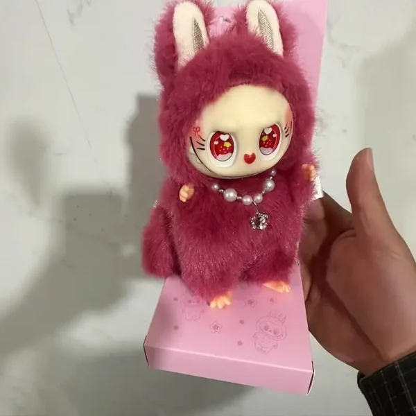 LABUBU Red Little Leader Rose Cat Card Trendy Toy DOLL CLOTHES KEYCHAIN MACARON COCA COLA - Image 5